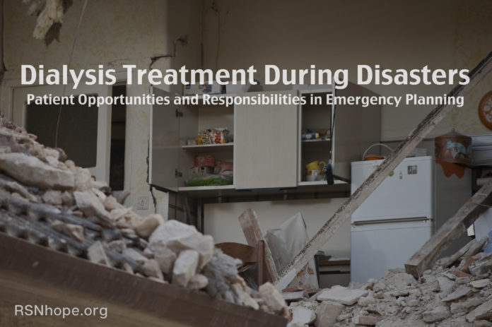 Dialysis Treatment Emergency Planning for Disasters