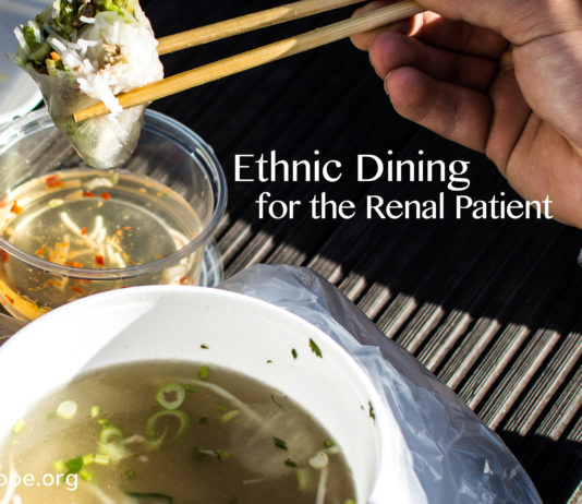 Ethnic Dining For the Renal Patient