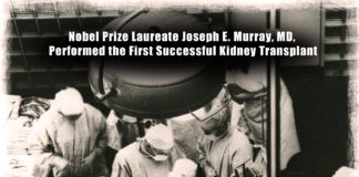 Joseph E. Murry performed first successful kidney transplant