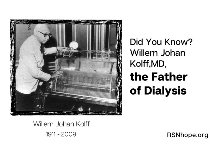 Willem J Kolff, MD - Inventor of Dialysis Machine