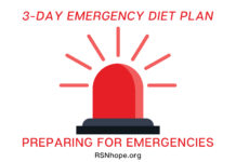 3-Day Emergency Diet Plan-Preparing for Emergencies