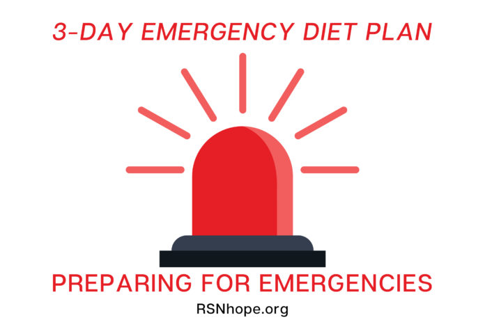 3-Day Emergency Diet Plan-Preparing for Emergencies