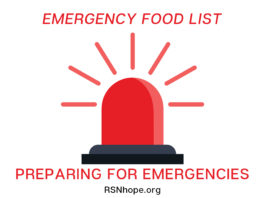 Emergency Food List-Preparing for Emergencies