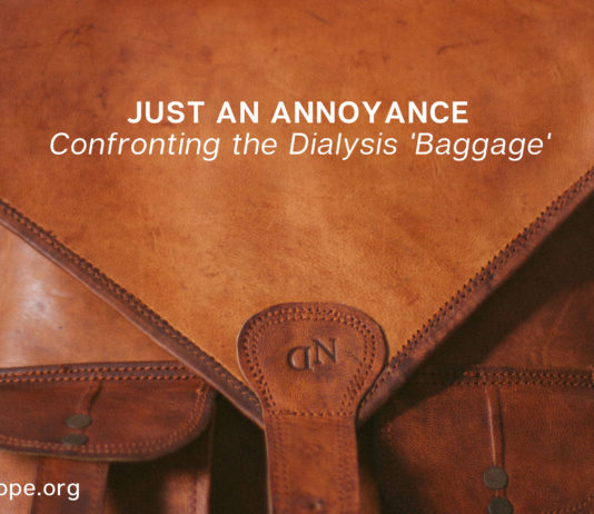 Confronting the Dialysis Baggage positive attitude