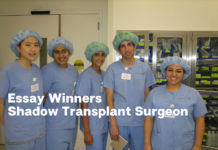 Essay Winners Spend Day Shadowing Transplant Surgeon