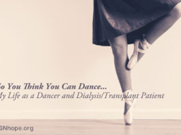 Life as a Dancer and Dialysis and Transplant Patient