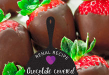 Renal Recipe-Choclate Covered Strawberries