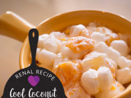 Renal Recipe-Cool Coconut Marshmallow Salad