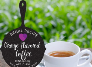 Renal Recipe-Orange Flavored Coffee
