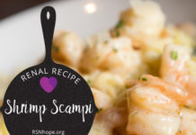 Renal Recipe-Shrimp Scampi