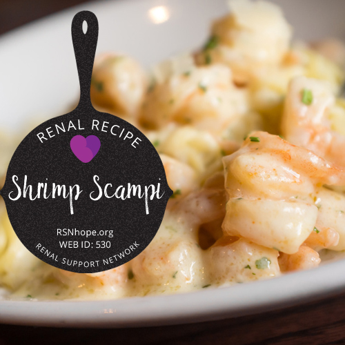 Renal Recipe-Shrimp Scampi