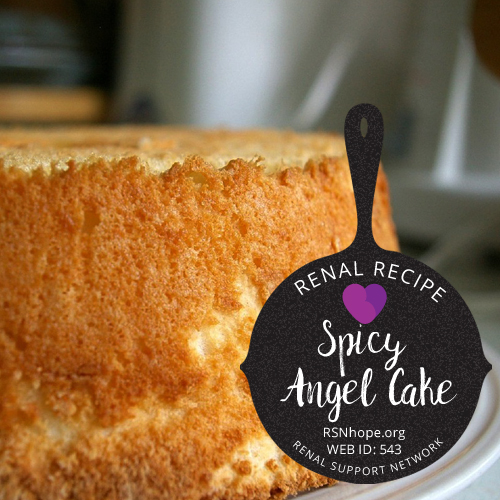 Renal Recipe-Spicy Angel Cake