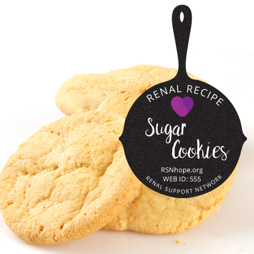 Renal Recipe-Sugar Cookies