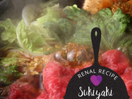 Renal Recipe-Sukiyaki and Rice