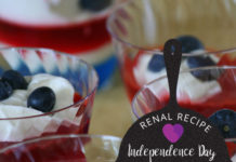 Renal Recipe-independence day - Jell-o Flag