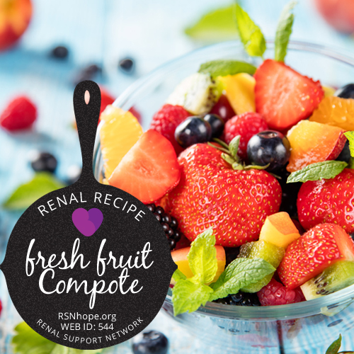 renal diet fresh fruit Compote