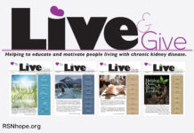 Live&Give newsletter for people with kidney disease