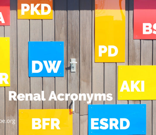 Renal Acronyms - kidney disease abbreviations