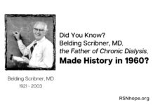 Belding Scribner, MD, the Father of Chronic Dialysis