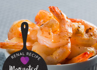 renal diet - renal recipe - Marinated Shrimp