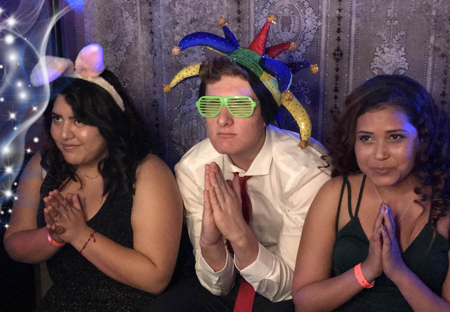 Dashing Events photo booth with Renal Teen Prom Guests