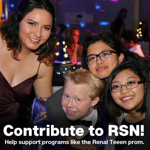 donate to renal support network - renal teen prom