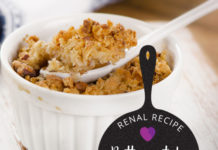 Renal Recipe Butterscotch Apple Crisp