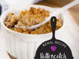 Renal Recipe Butterscotch Apple Crisp
