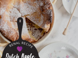 Renal Recipe Dutch Apple Pancake