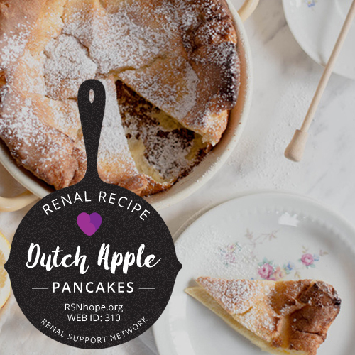 Renal Recipe Dutch Apple Pancake