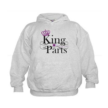 King of Parts Sweatshirt - kidney gift - RSN merchandise - cafe press