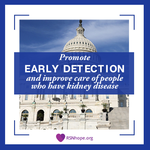 H.R. 3867 promote early detection and improve care of people who have kidney disease