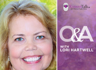 living with kidney disease - lori hartwell - kidney talk