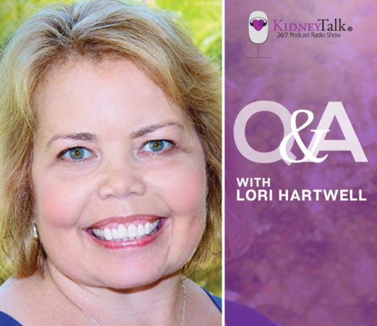 living with kidney disease - lori hartwell - kidney talk