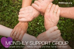 kidney disease support group and patient education meetings