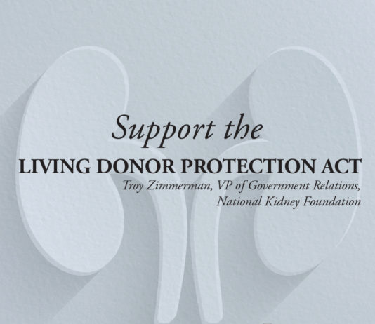 Support the Living Donor Act-Kidney Talk