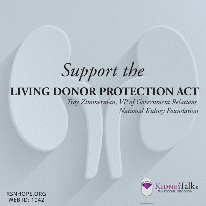 Support the Living Donor Act-Kidney Talk