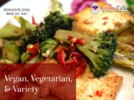 vegan and vegetarian renal diet