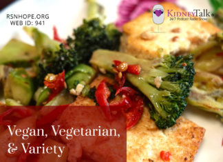 vegan and vegetarian renal diet