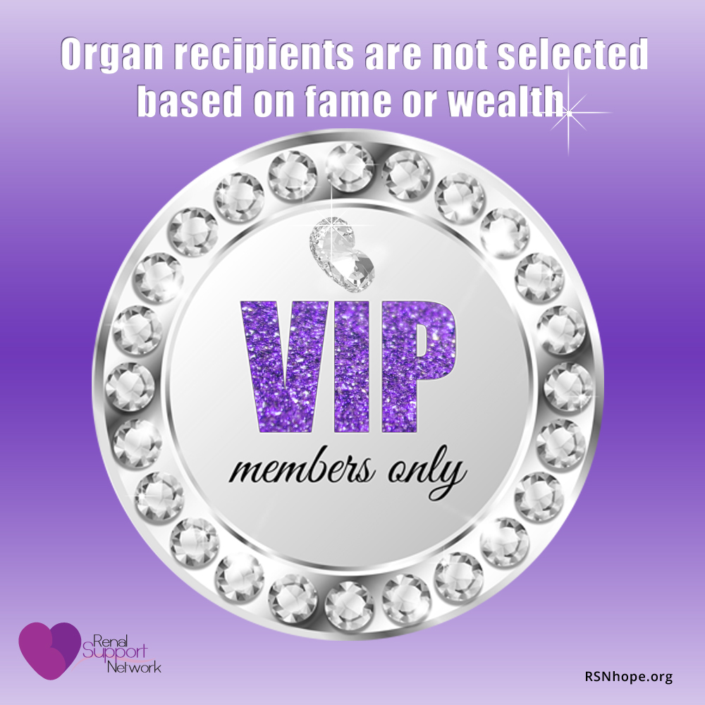 Organ Donation Myths - Organ Donation and Wealth - Wealthy organ recipient