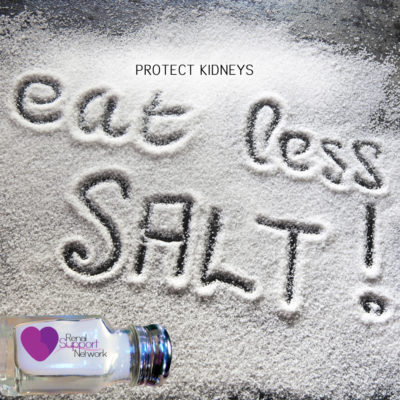 protect kidneys - eat less salt