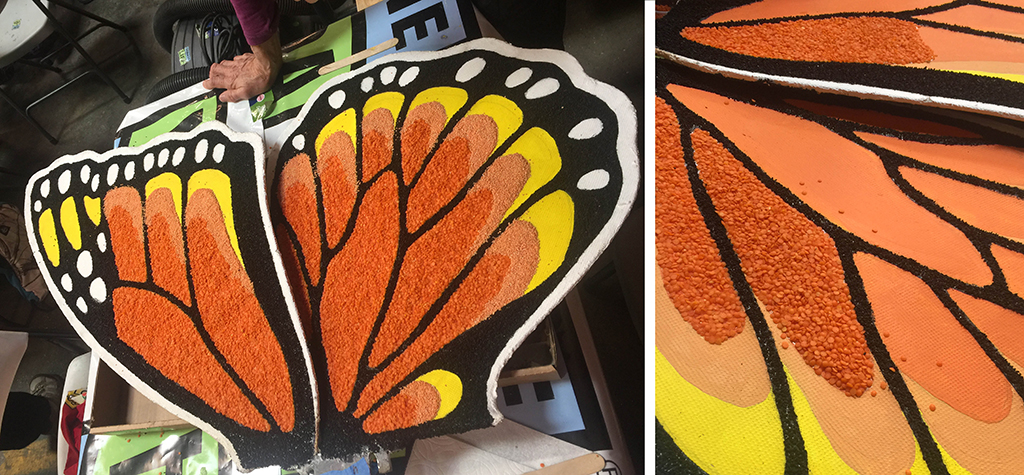 Donalelife - rose parade float - Monarch Wings