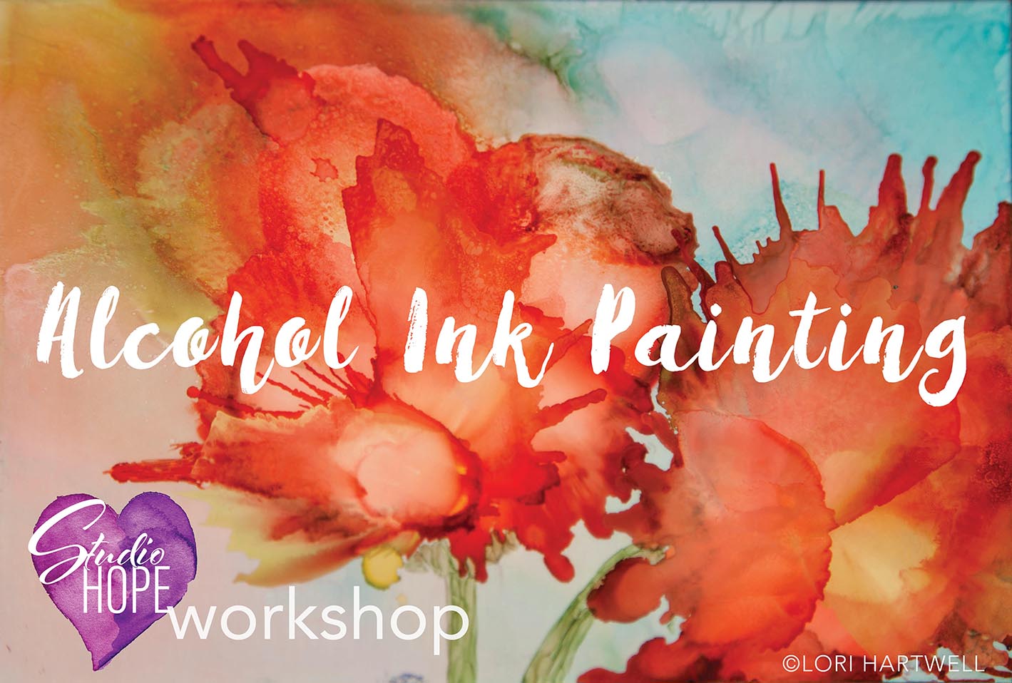 Alcohol ink painting- studio hope- renal support network