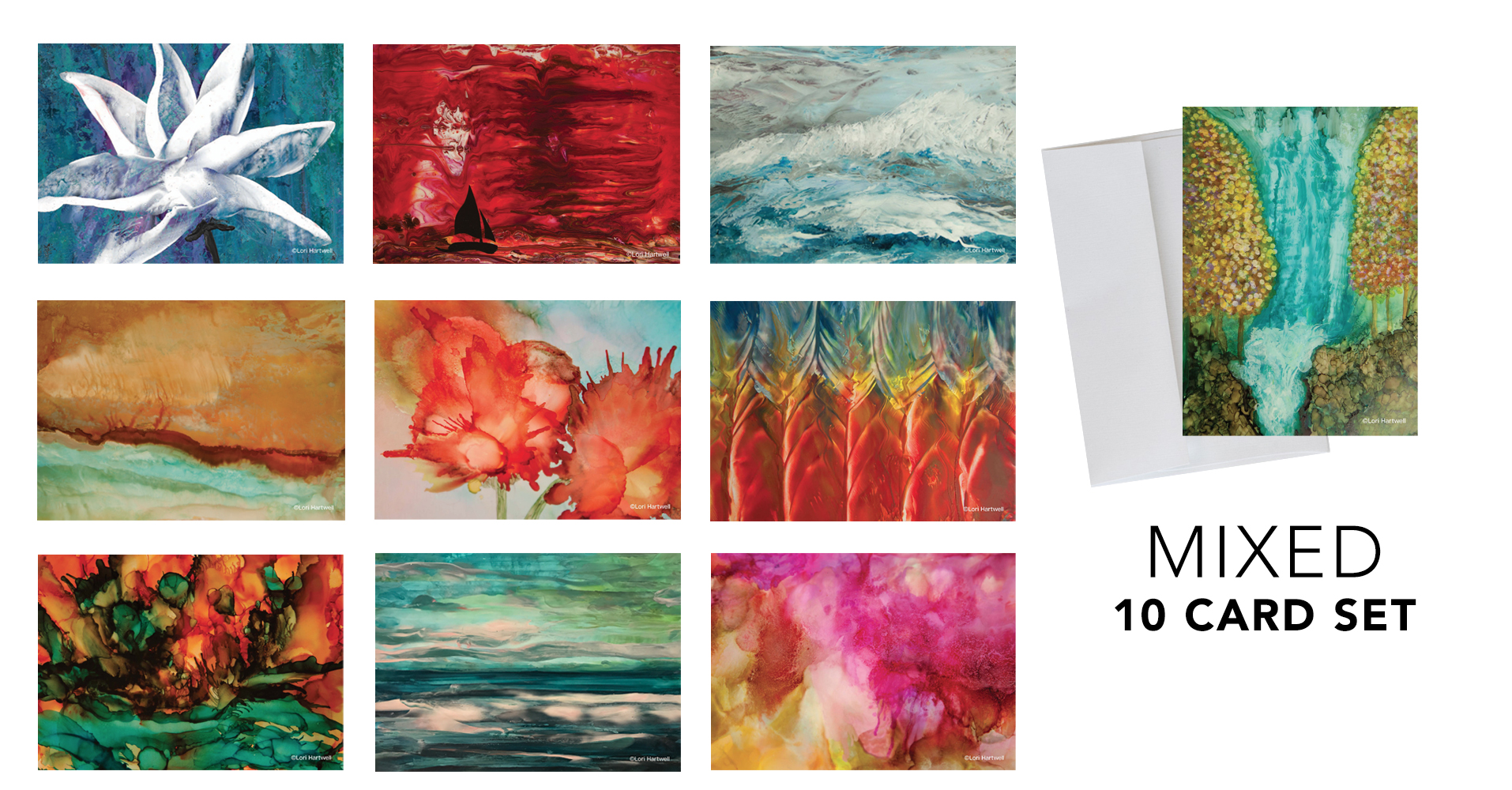 Fine Art Notecards - MIXED - 10 CARD SET