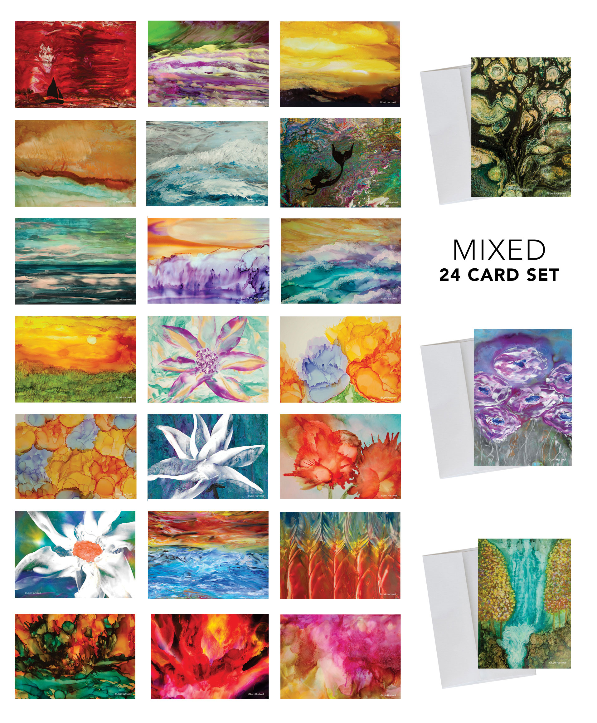 Fine Art Note Cards - 24 card set