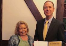 Congressman-Adam-Schiff-Woman-of-the-year-Lori-hartwell