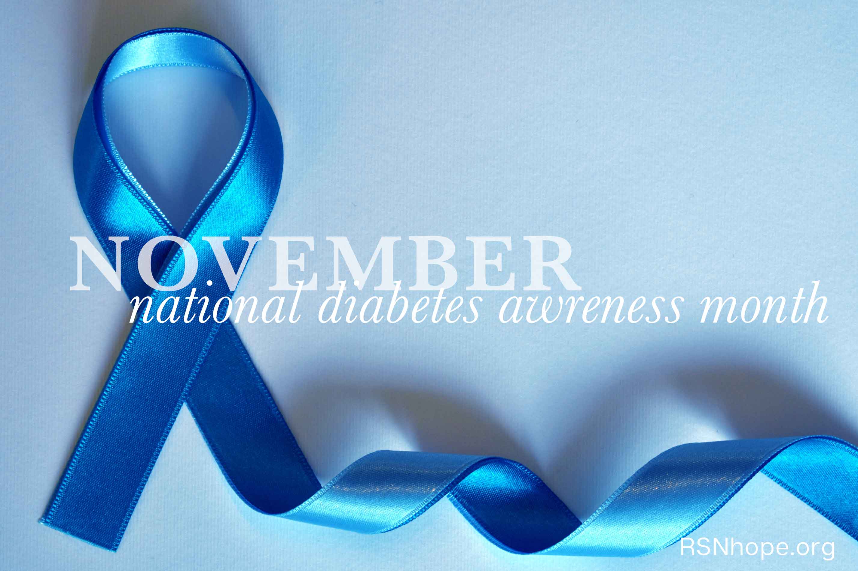 Diabetes Awareness Month Ribbon