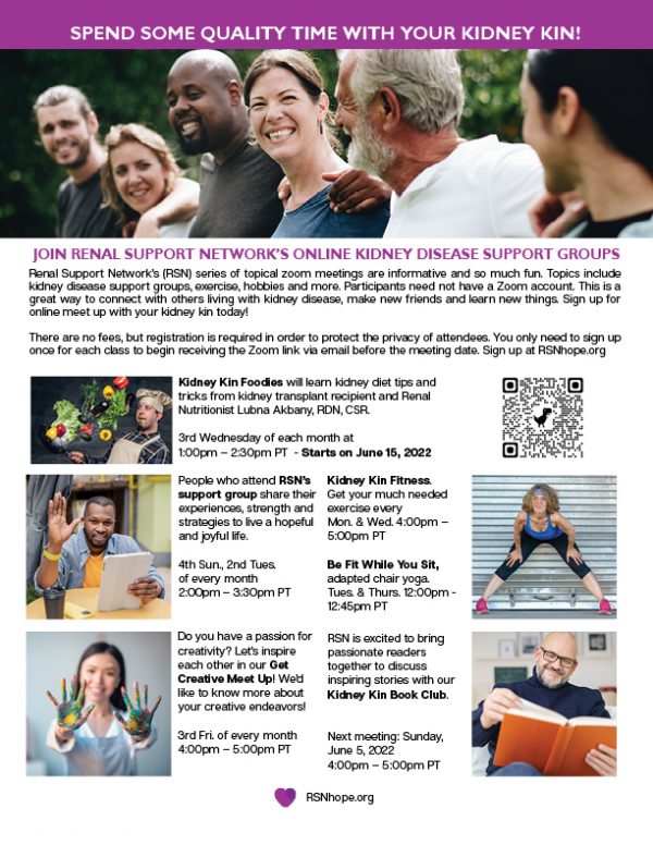 information and help navigating and living successfully with kidney disease