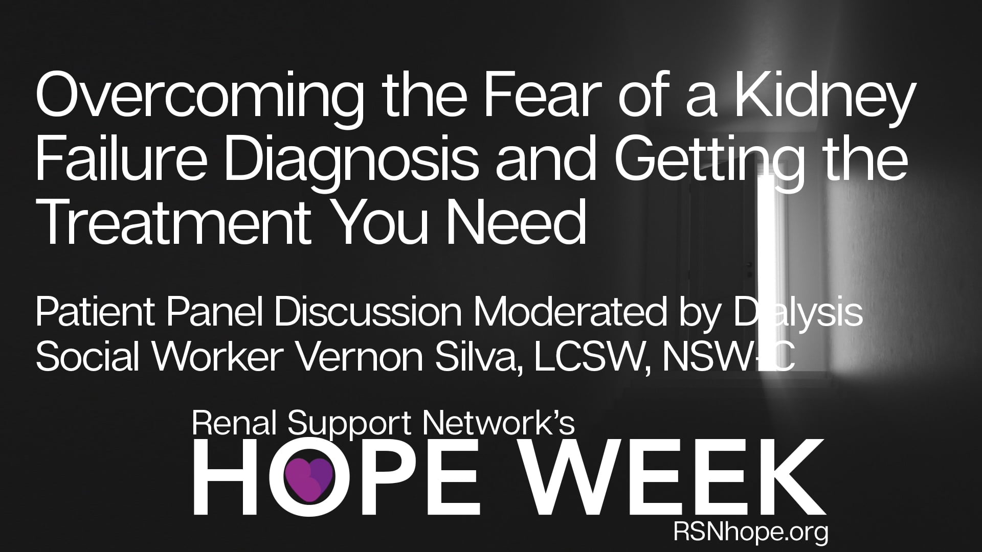 the Fear of a Kidney Failure Diagnosis and Getting the