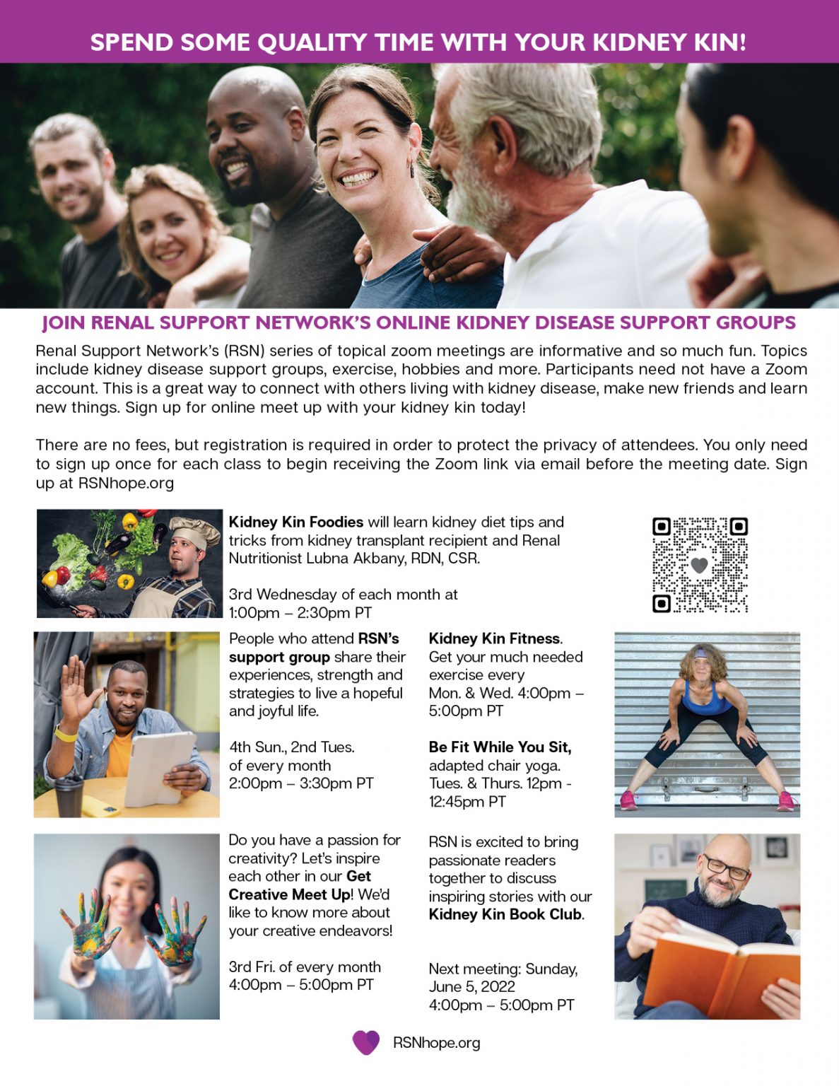 information and help navigating and living successfully with kidney disease